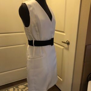 White wrap dress with belt